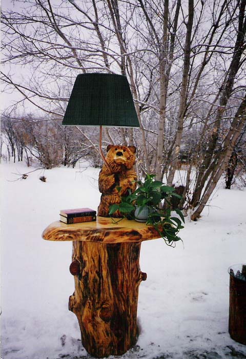 Bear Lamp and Table